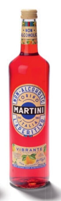 Colruyt Martini vibrante alcoholvrij aperitief 0,5% vol 75 cl aanbieding