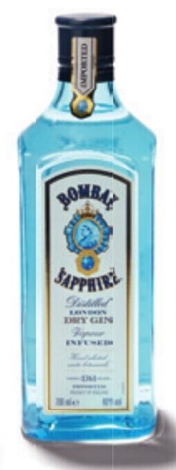 Bombay sapphire london dry gin 40% vol 70 cl