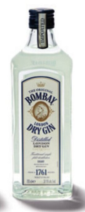 Bombay the original london dry gin 37,5% vol 70 cl