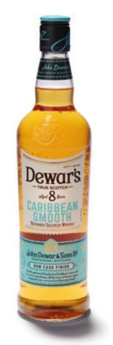 Colruyt Dewar's caribbean smooth scotch blended whisky 8 years 40% vol 70 cl aanbieding