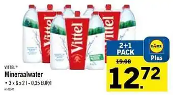 Lidl Mineraalwater Vitel aanbieding