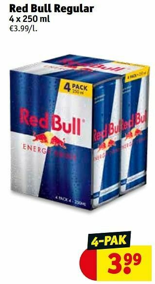 Kruidvat Red bull regular aanbieding
