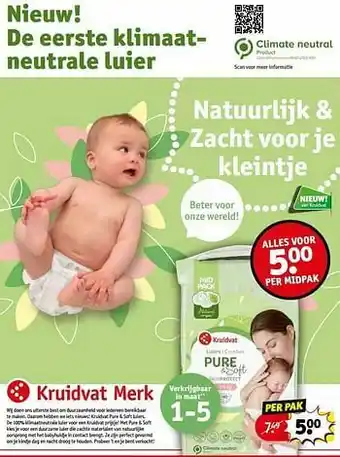 Kruidvat De eerste klimaatneutrale luier aanbieding