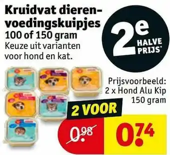 Kruidvat Hond alu kip aanbieding