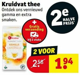 Kruidvat Kruidvat thee aanbieding
