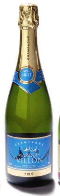 Colruyt Champagne Marquis de Villon brut 75 cl aanbieding