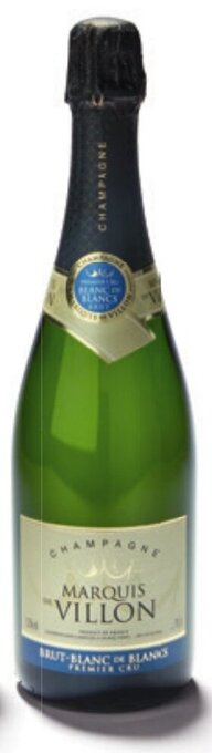 Colruyt Champagne Marquis de Villon 'blanc de blancs' brut premier cru 75 cl aanbieding