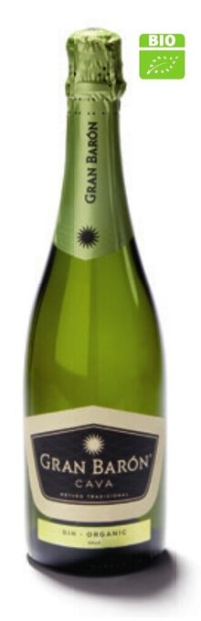 Colruyt Cava Gran Baron bio brut 75 cl aanbieding