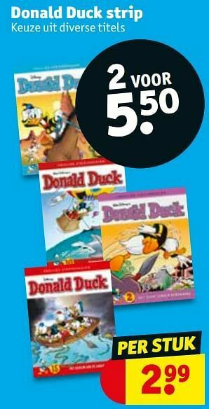 Kruidvat Donald duck strip aanbieding