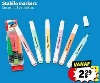 Kruidvat Stabilo markers aanbieding