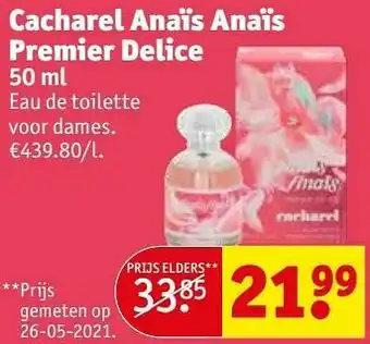 Kruidvat Cacharel anaïs anaïs premier delice edt aanbieding