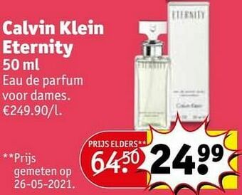 Kruidvat Calvin klein eternity edp aanbieding