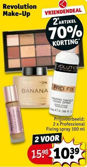 Kruidvat Professional fixing spray aanbieding