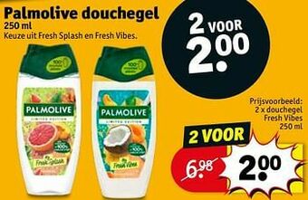 Kruidvat Douchegel fresh vibes aanbieding