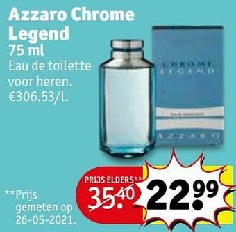 Kruidvat Azzaro chrome legend edt aanbieding