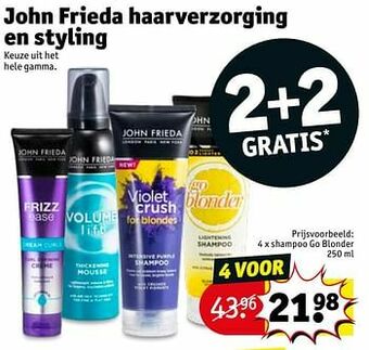 Kruidvat Shampoo go blonder aanbieding