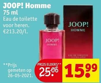Kruidvat Joop! homme edt aanbieding