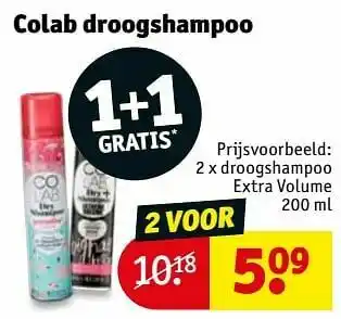 Kruidvat Droogshampoo extra volume aanbieding