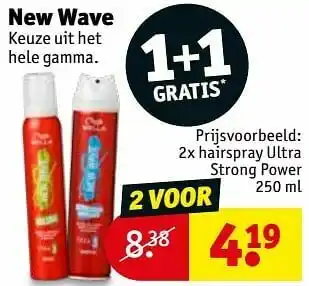 Kruidvat Hairspray ultra strong power aanbieding