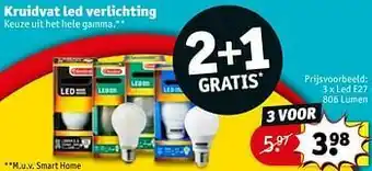 Kruidvat Led e27 806 lumen aanbieding