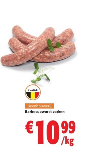 Colruyt Barbecueworst varken aanbieding