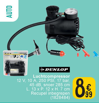 Cora Dunlop luchtcompressor aanbieding