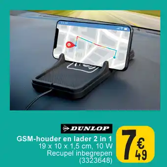 Cora Dunlop GSM-houder en lader 2 in 1 aanbieding