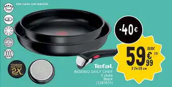 Cora Tefal ingenio daily chef 24/28CM aanbieding