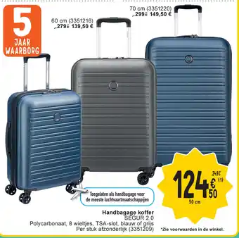 Cora Segur 2.0 handbagage koffer 50CM aanbieding