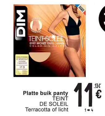 Cora DIM platte buik panty TEINT DE SOLEIL terracotta of licht 1 - 4 aanbieding