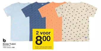 Zeeman Kinder T-shirt maat 92-164 aanbieding