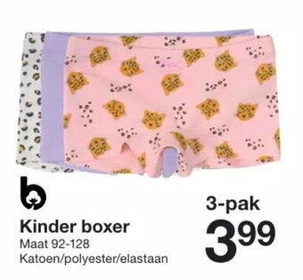 Zeeman Kinder boxer maat 92-128 aanbieding