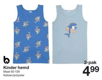 Zeeman Kinder hemd maat 92-128 aanbieding