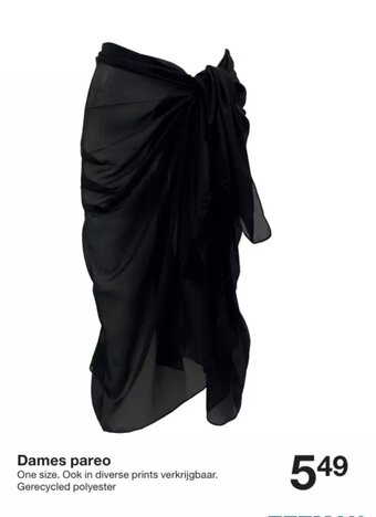 Zeeman Dames pareo aanbieding