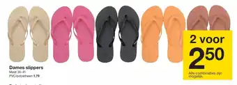 Zeeman Dames slippers maat 36-41 aanbieding