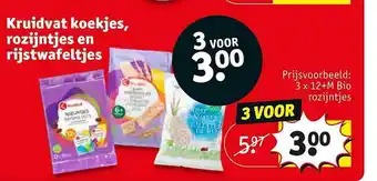 Kruidvat Kruidvat Koekjes, Rozijntjes En Rijstwafeltjes aanbieding