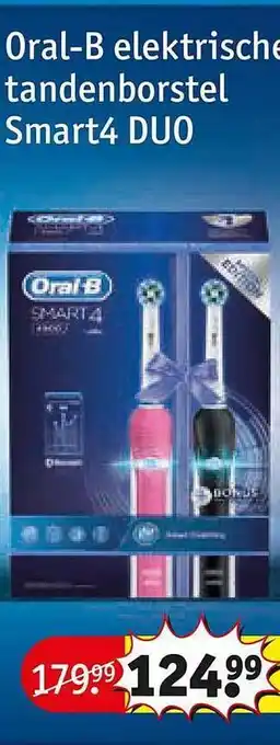 Kruidvat Oral-b Elektrische Tandenborstel Smart4 Duo aanbieding