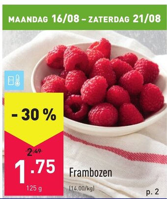 ALDI Frambozen aanbieding