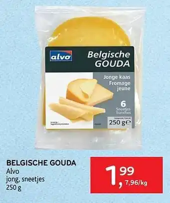 Alvo Belgische gouda alvo 250 g aanbieding