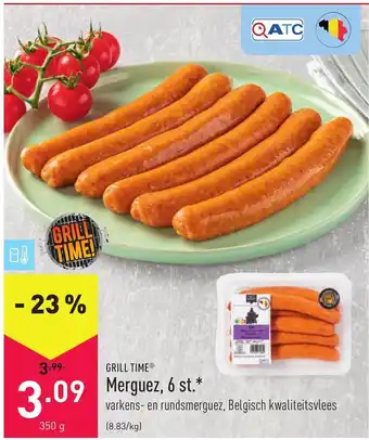 ALDI Grill time Merguez, 6 st. aanbieding
