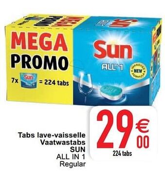 Cora Tabs lave-vaisselle vaatwastabs sun all in 1 aanbieding