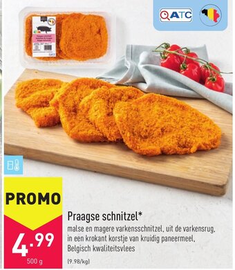 ALDI Praagse schnitzel aanbieding