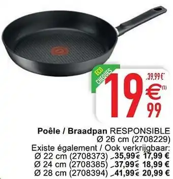 Cora Poêle - braadpan responsible 26 cm aanbieding