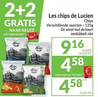 Intermarché Les chips de lucien chips 125 g aanbieding