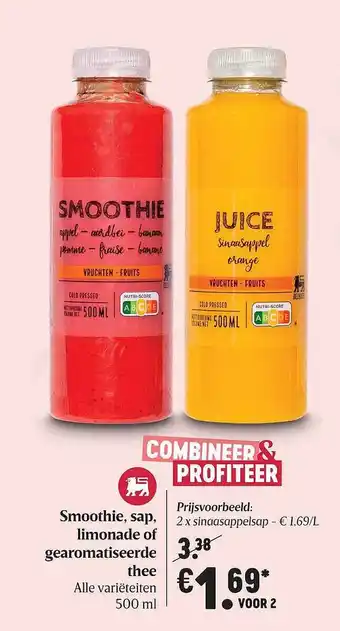 Smoothie, Sap, Limonade Of Gearomatiseerde Thee 500 ml