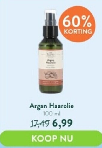 Holland & Barrett Argan haarolie 100 ml aanbieding