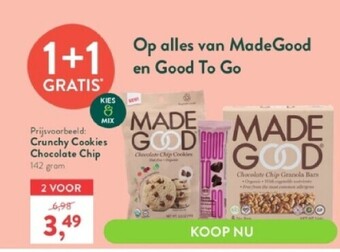 Holland & Barrett Crunchy cookies chocolate chip 142 gram aanbieding