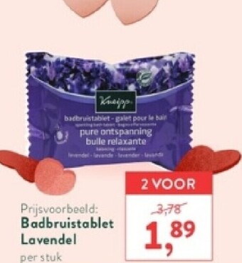 Holland & Barrett Badbruistablet lavendel aanbieding