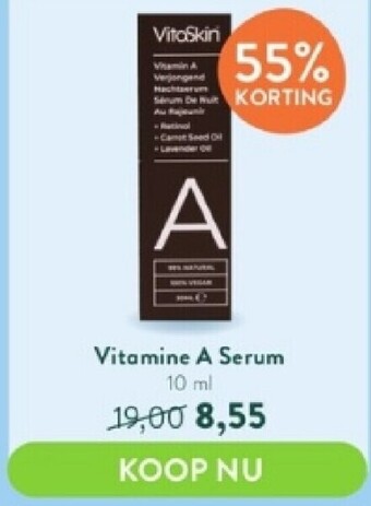 Holland & Barrett Vitamine a serum 10 ml aanbieding