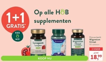 Holland & Barrett Magnesium citraat 90 tabletten aanbieding